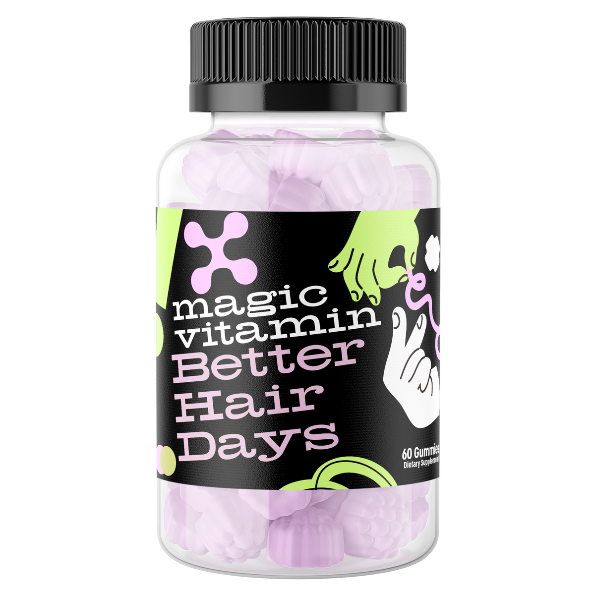 Better Hair Days hair vitamin gummies by Magic Vitamin