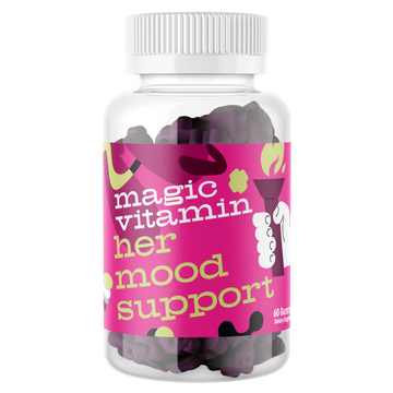 Her Mood Support women's wellness gummies product bottle by Magic Vitamin